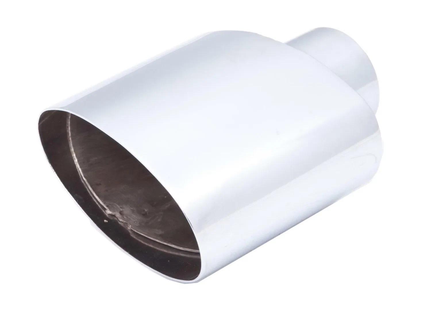 XFORCE TS09 - S_Steel Passenger Side Oval Angle Cut Weld-On Single Exhaust Tip